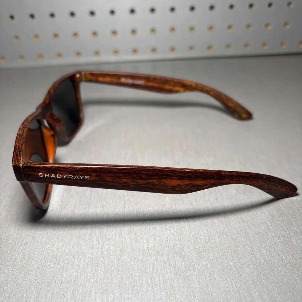Shady Rays Sunglasses Classic Timber Brown Square C-5080 Polarized FRAMES ONLY